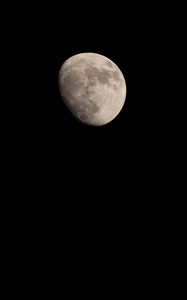 Preview wallpaper moon, night, sky, darkness, black