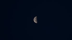 Preview wallpaper moon, night, sky, planet