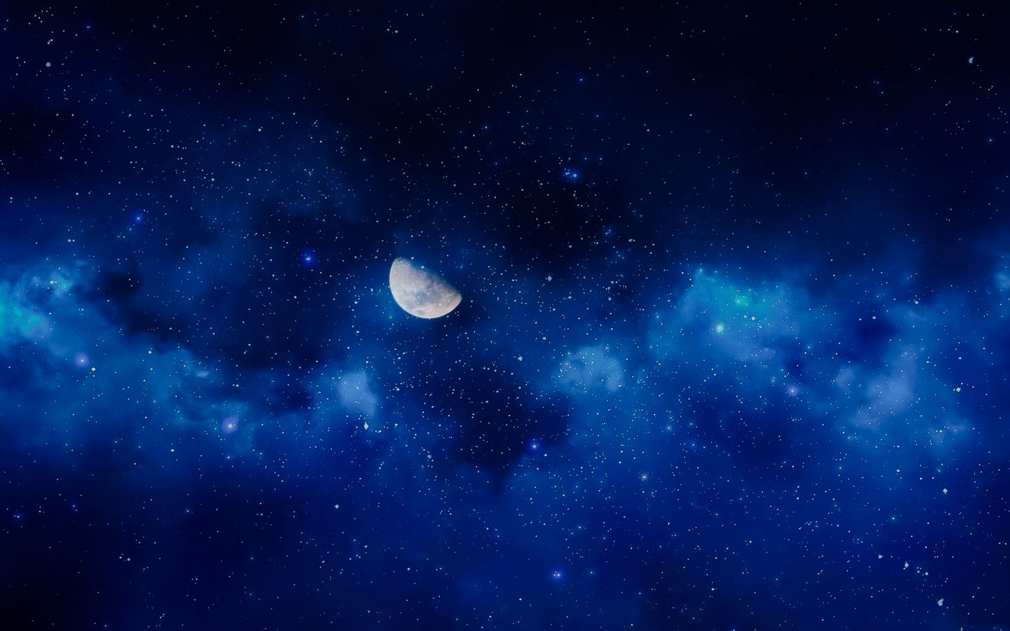 Download wallpaper 1440x900 moon, night, stars, sky, full moon widescreen  16:10 hd background
