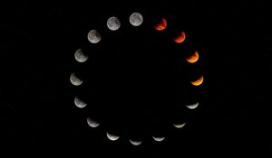 Preview wallpaper moon, phase, eclipse, cycle, astronomy, space