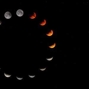 Preview wallpaper moon, phase, eclipse, cycle, astronomy, space