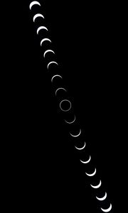 Preview wallpaper moon, phases, black