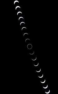 Preview wallpaper moon, phases, black