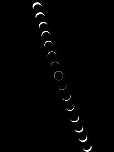 Preview wallpaper moon, phases, black