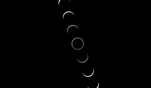 Preview wallpaper moon, phases, black