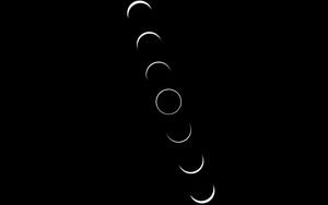 Preview wallpaper moon, phases, black