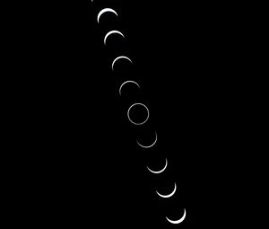 Preview wallpaper moon, phases, black