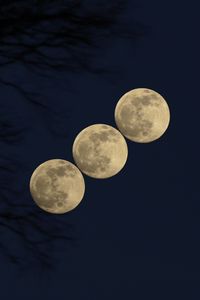 Preview wallpaper moon, phases, full moon, night, sky