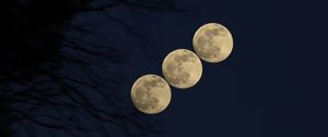 Preview wallpaper moon, phases, full moon, night, sky