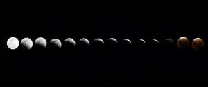 Preview wallpaper moon, phases, space, astronomy, black