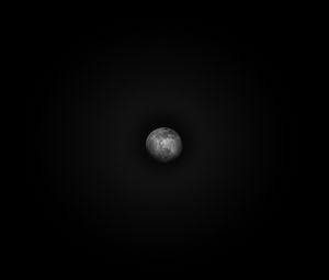 Preview wallpaper moon, planet, black background, sky, night