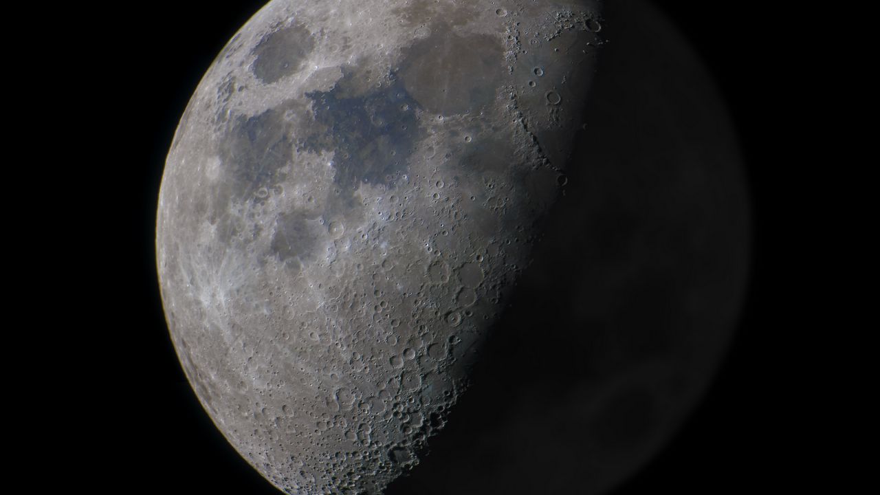 Wallpaper moon, planet, craters, relief