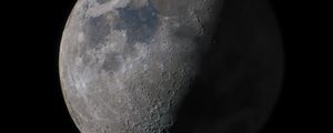 Preview wallpaper moon, planet, craters, relief