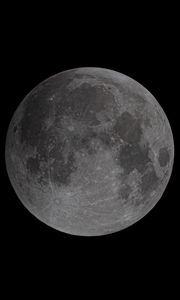 Preview wallpaper moon, planet, craters, dark, full moon