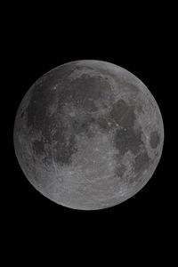 Preview wallpaper moon, planet, craters, dark, full moon