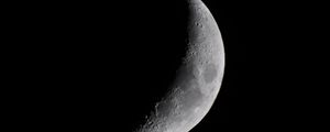 Preview wallpaper moon, planet, darkness, craters, black and white