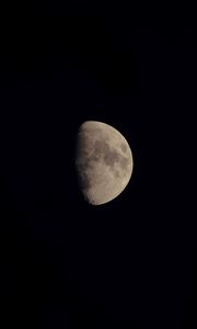 Preview wallpaper moon, planet, night, dark