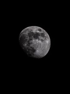 Preview wallpaper moon, planet, space, dark