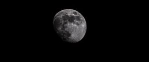 Preview wallpaper moon, planet, space, dark