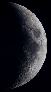 Preview wallpaper moon, planet, star, dark, space