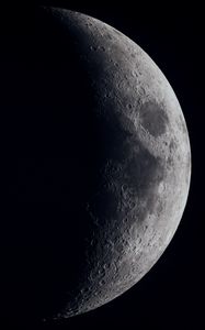 Preview wallpaper moon, planet, star, dark, space