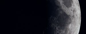 Preview wallpaper moon, planet, star, dark, space