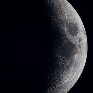 Preview wallpaper moon, planet, star, dark, space