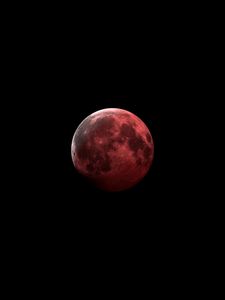 Preview wallpaper moon, red, dark, space, astronomy