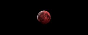 Preview wallpaper moon, red, dark, space, astronomy