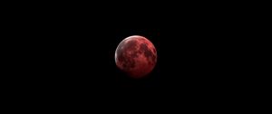 Preview wallpaper moon, red, dark, space, astronomy