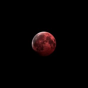 Preview wallpaper moon, red, dark, space, astronomy