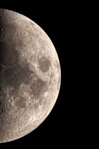 Preview wallpaper moon, relief, craters, space, darkness