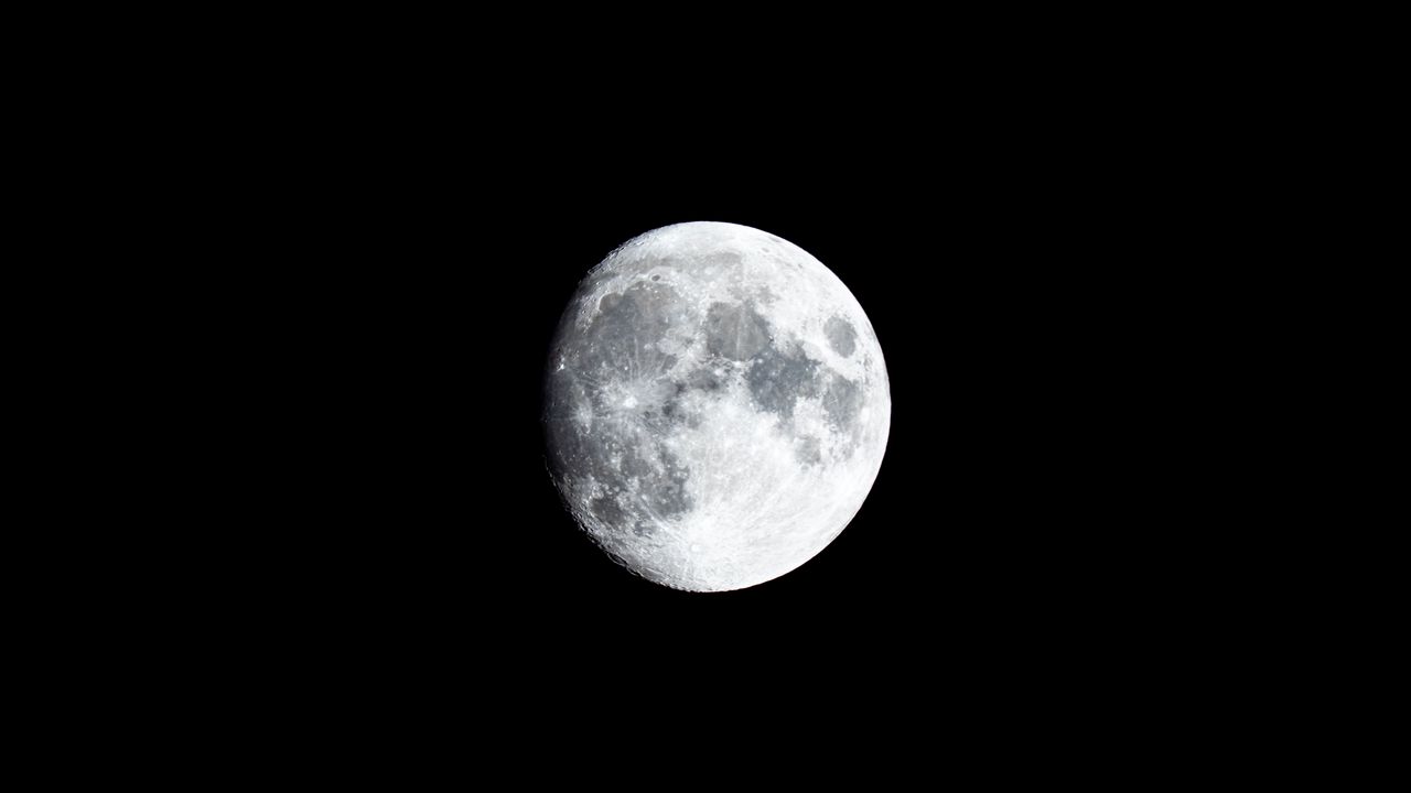 Wallpaper moon, satellite, night, space