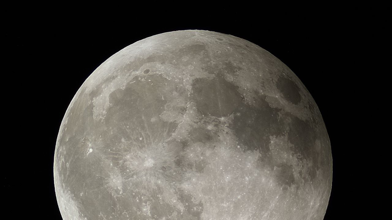 Wallpaper moon, satellite, planet, space, dark