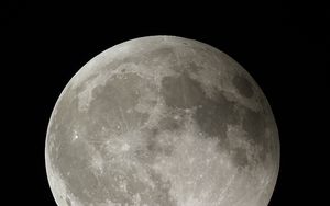 Preview wallpaper moon, satellite, planet, space, dark