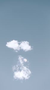 Preview wallpaper moon, satellite, sky, clouds