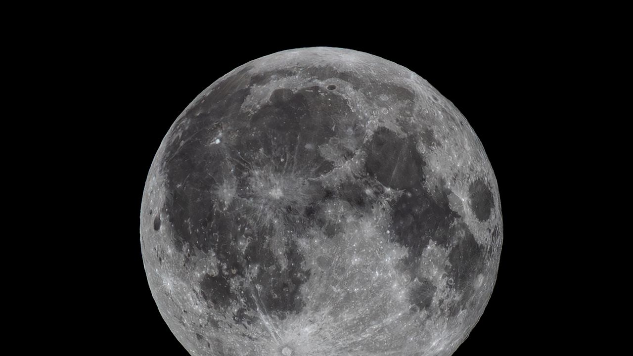 Wallpaper moon, satellite, space, dark, gray