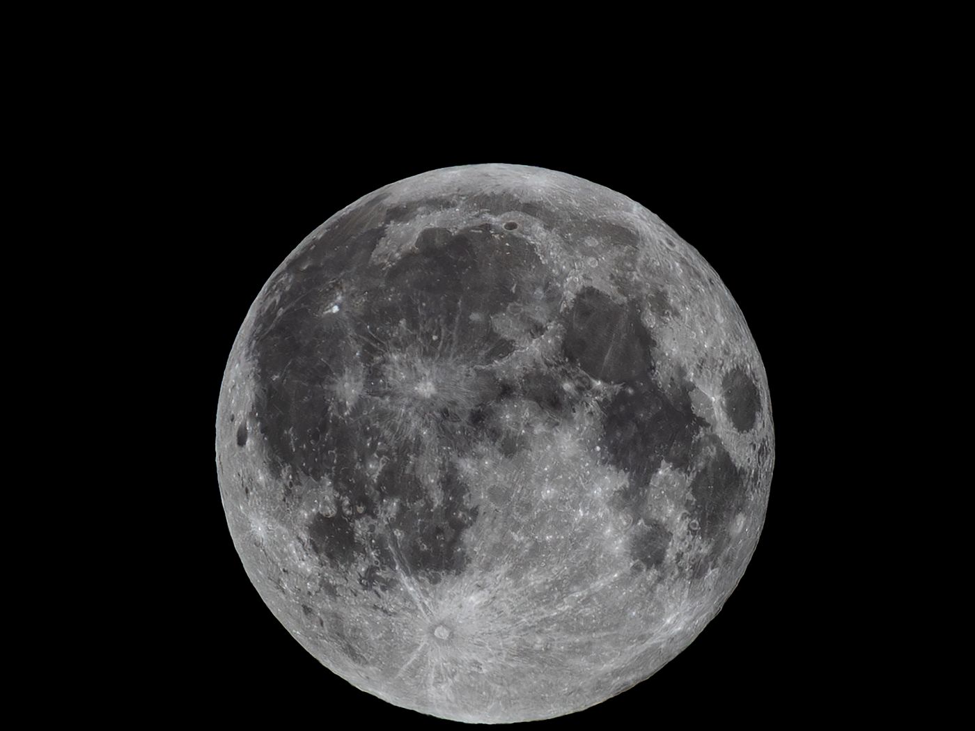 1400x1050 Wallpaper moon, satellite, space, dark, gray