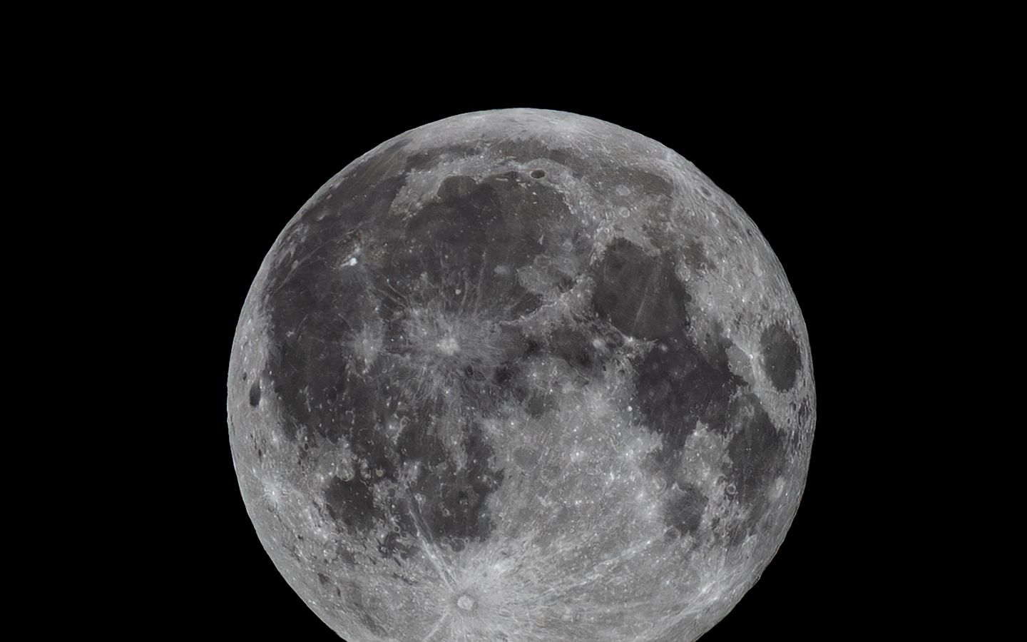 1440x900 Wallpaper moon, satellite, space, dark, gray