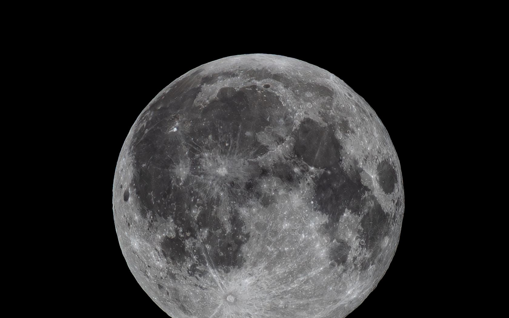 1680x1050 Wallpaper moon, satellite, space, dark, gray