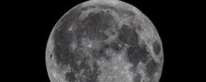Preview wallpaper moon, satellite, space, dark, gray