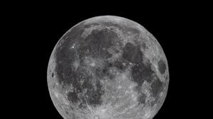 Preview wallpaper moon, satellite, space, dark, gray