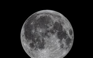 Preview wallpaper moon, satellite, space, dark, gray