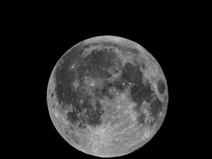 Preview wallpaper moon, satellite, space, dark, gray