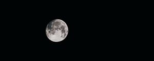 Preview wallpaper moon, satellite, space, night, darkness