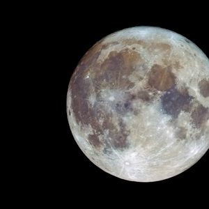 Preview wallpaper moon, satellite, spots, space, dark