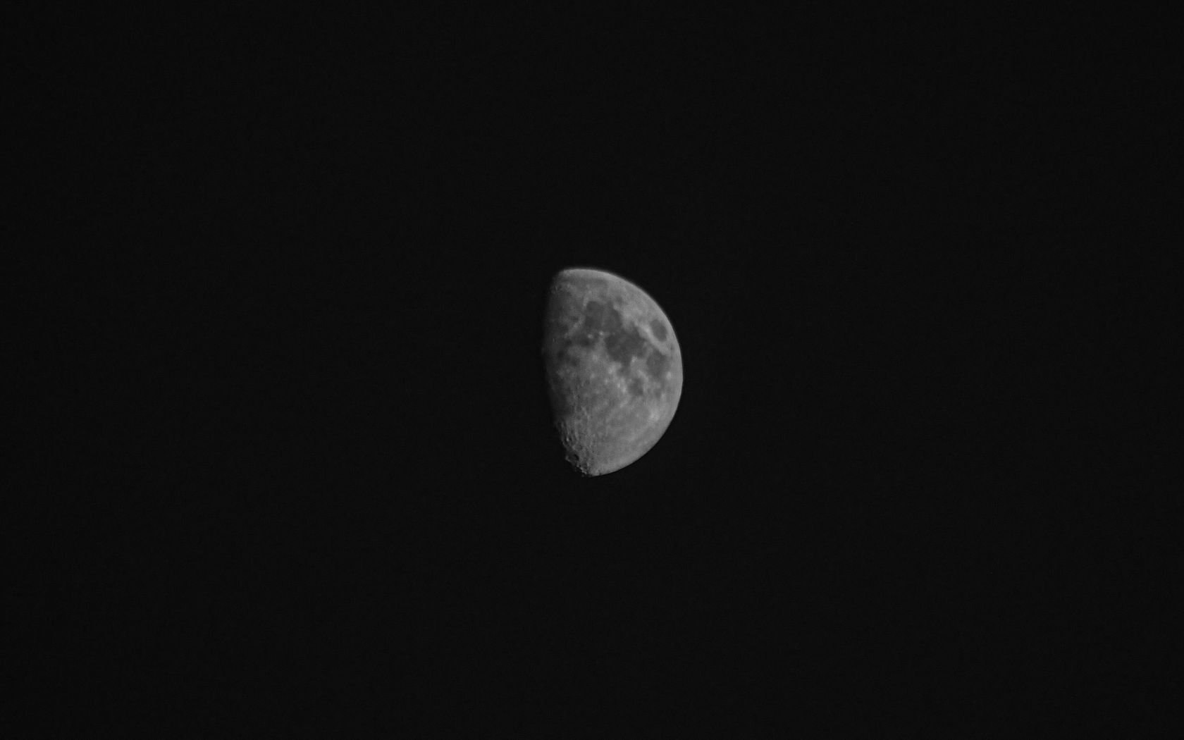 Download wallpaper 1680x1050 moon, shadow, black, crater widescreen 16: ...