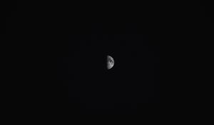 Preview wallpaper moon, shadow, darkness, night, sky