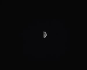 Preview wallpaper moon, shadow, darkness, night, sky
