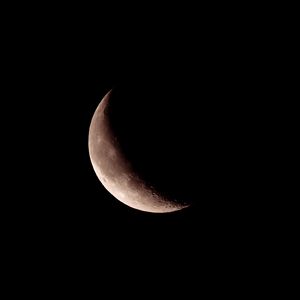 Preview wallpaper moon, shadow, night, dark, sky